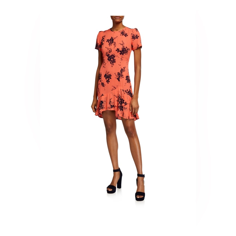 MICHAEL Michael Kors Bouquet Floral Print Flounce Dress